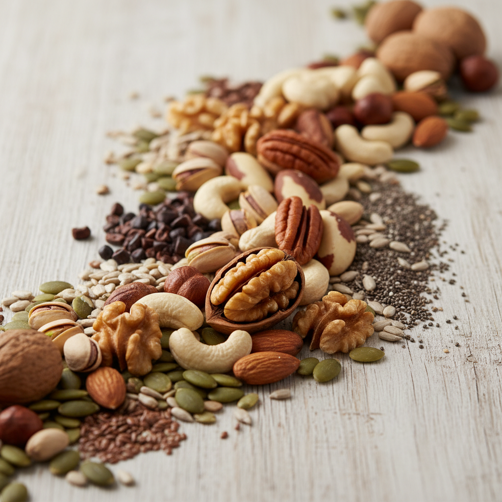 Verschiedene Hülsenfrüchte wie Kichererbsen und Linsen in Keramikschalen